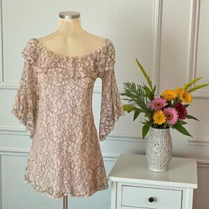 June & Hudson Lace Off the Shoulder Dress